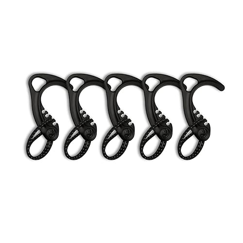 8TIMBER Gear Hook Black 5-Pack — Lightweight + Versatile S