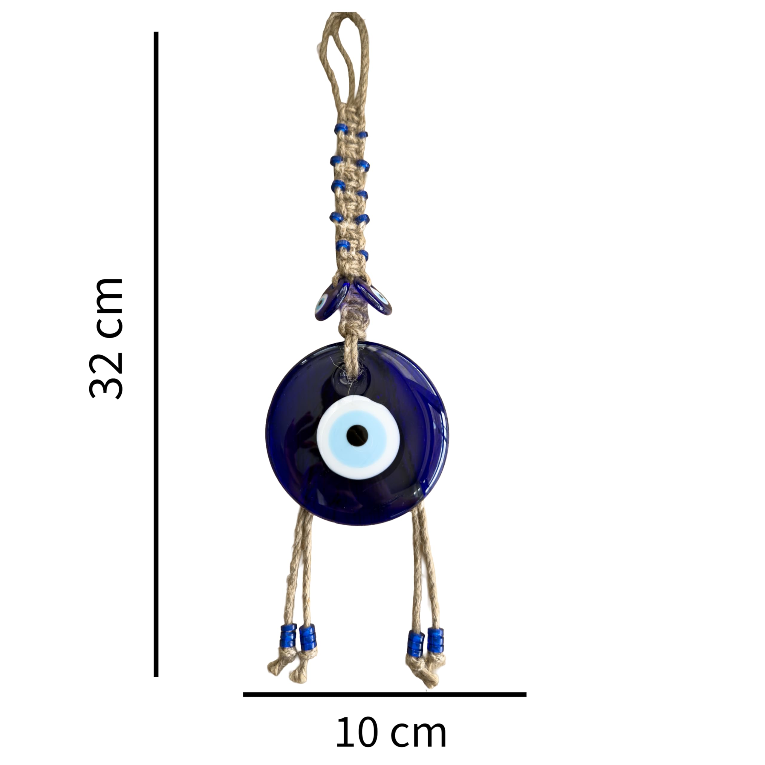 Evil Eye,Turkish Eye, Lucky Eye, Evil Eye Wall Hanging, Nazar Amulet, Lucky Amulet (10 x 32 cm) - Image 3