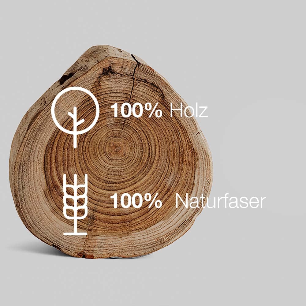 BIOHY Lot de 6 brosses à vaisselle en bois de hêtre et fibre | Brosse en bois de qualité supérieure pour rincer et nettoyer la vaisselle | Brosse de cuisine avec têtes interchangeables | Fabriqué en