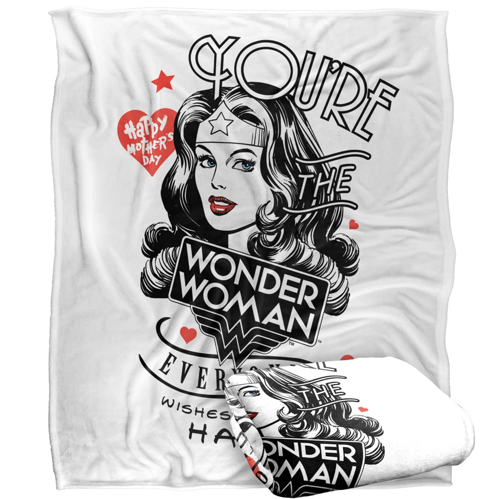 JUSTICE LEAGUE Blanket, 152 x 127 cm You're The Wonder Woman Everyone Wishes They Had Silky Touch Super Soft Throw Blanket