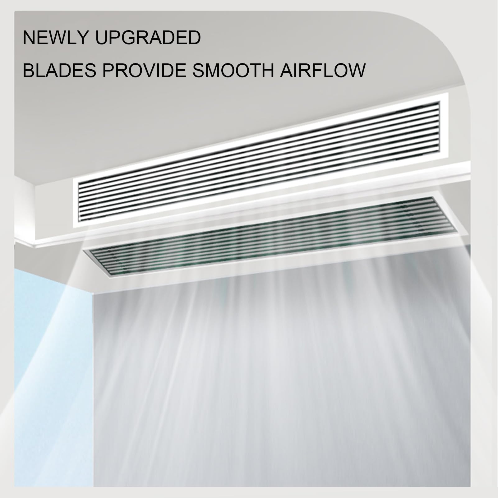 Griglia di ventilazione regolabile in ABS – Copertura per condotto stretto per aria condizionata centrale, sfiato di scarico laterale/soffitto, ideale per casa, bagno, ufficio