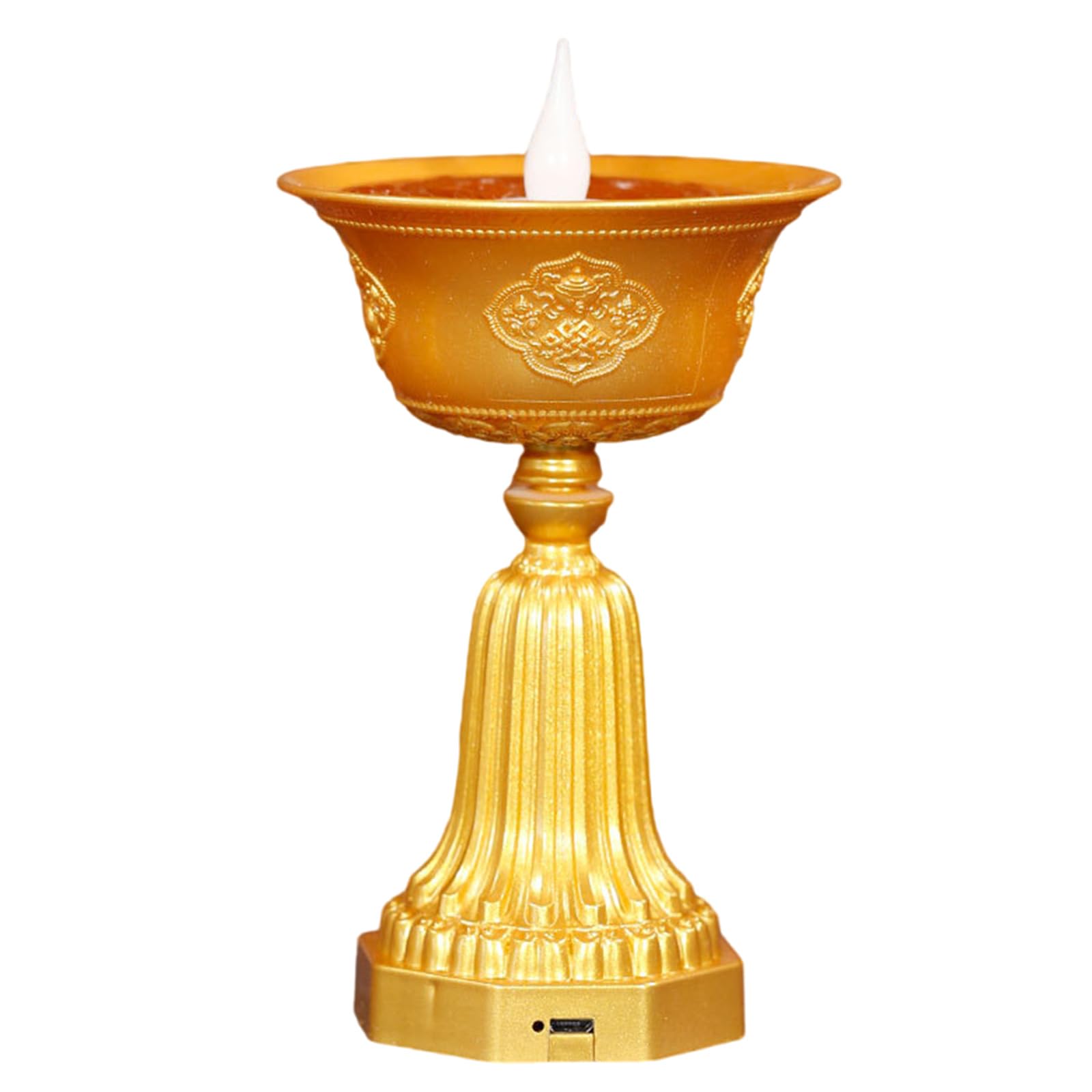 Tsmory B Us Rechargeable Led Utter Light Flickering Flame Simulation For Uddhist Ritual And Meditations