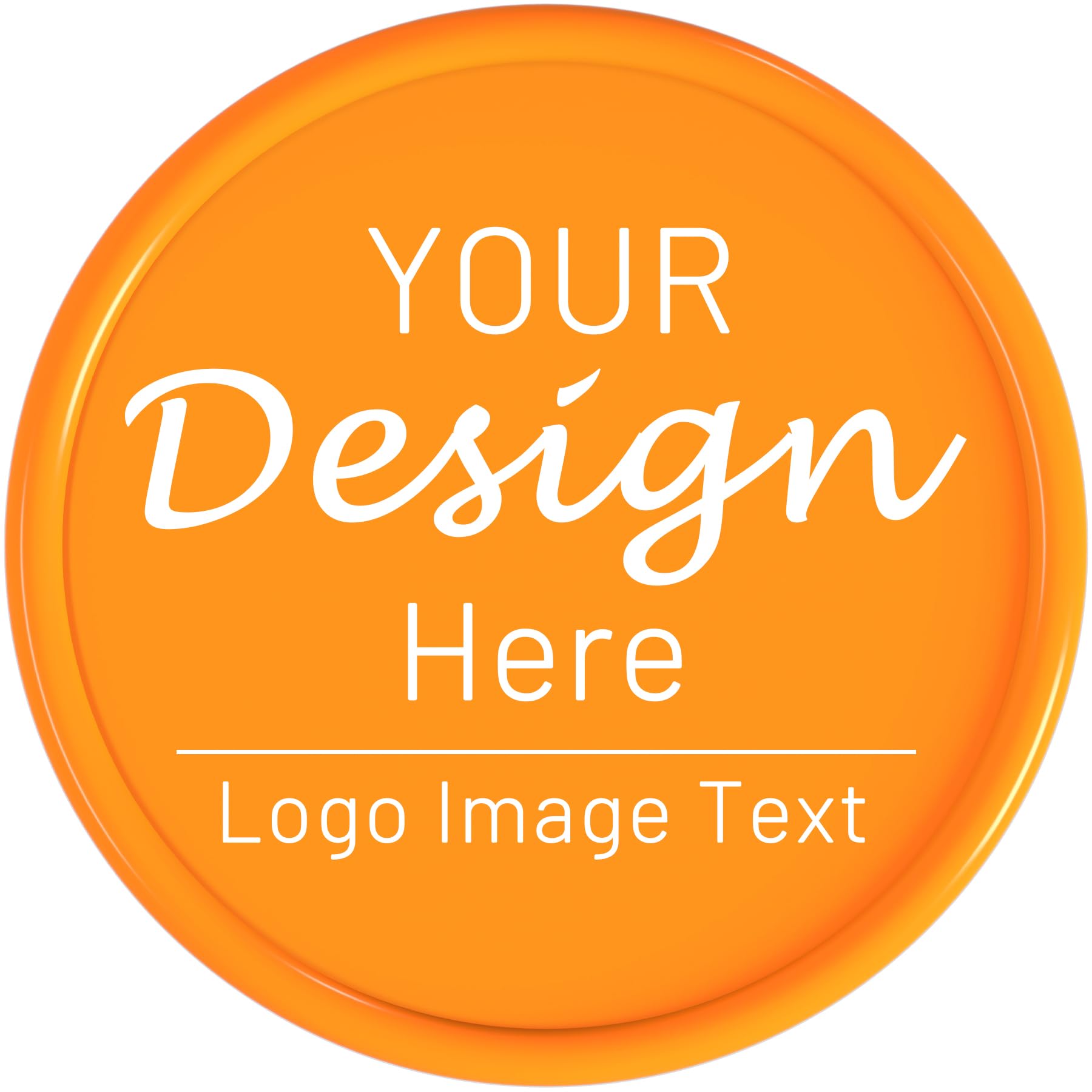 200 Custom Poker Chips,Double Sided Full Color Print,Imprint Your Own Personal Logo, Text and Image,Set for Bar Tokens,Party,Memorial Day,Golf and Wedding Favors (Orange)