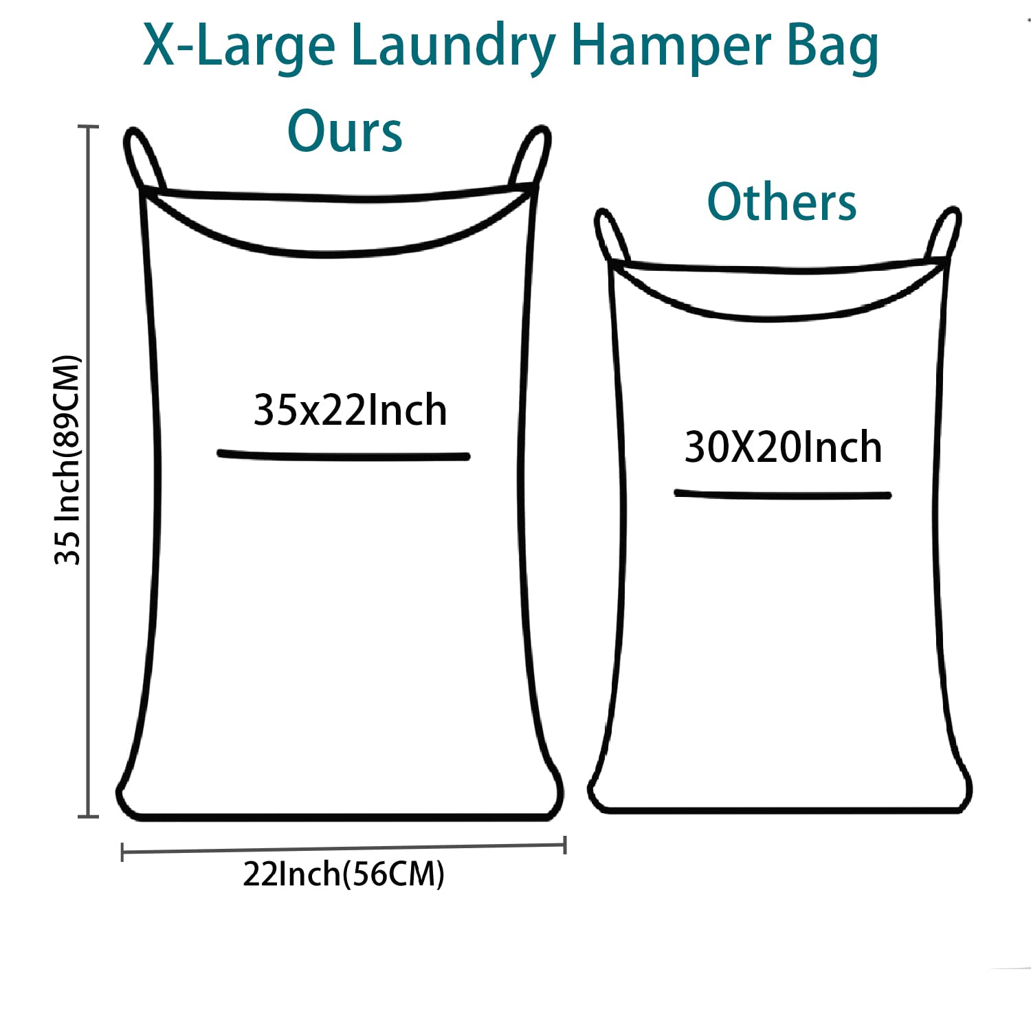 Hängekorb, Hängekorb mit Haken, platzsparender Wäschesack und Wäschesack über der Tür (Pop Heather Grey, 2 Stück)