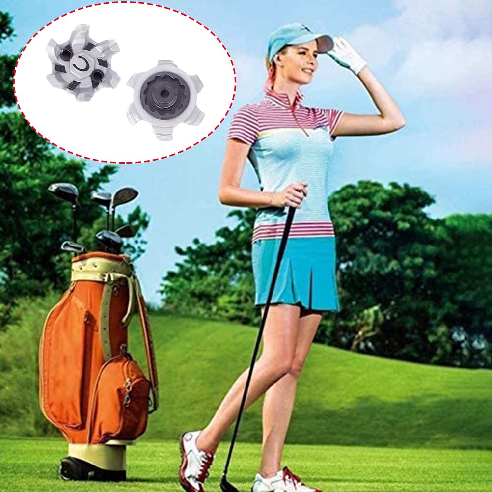 Golf Shoe Spikes,18 Pcs Golf Shoe Spikes for Golf Shoes Rubber Soft Spike Studs Replacement Cleats Golf Spikes Pins