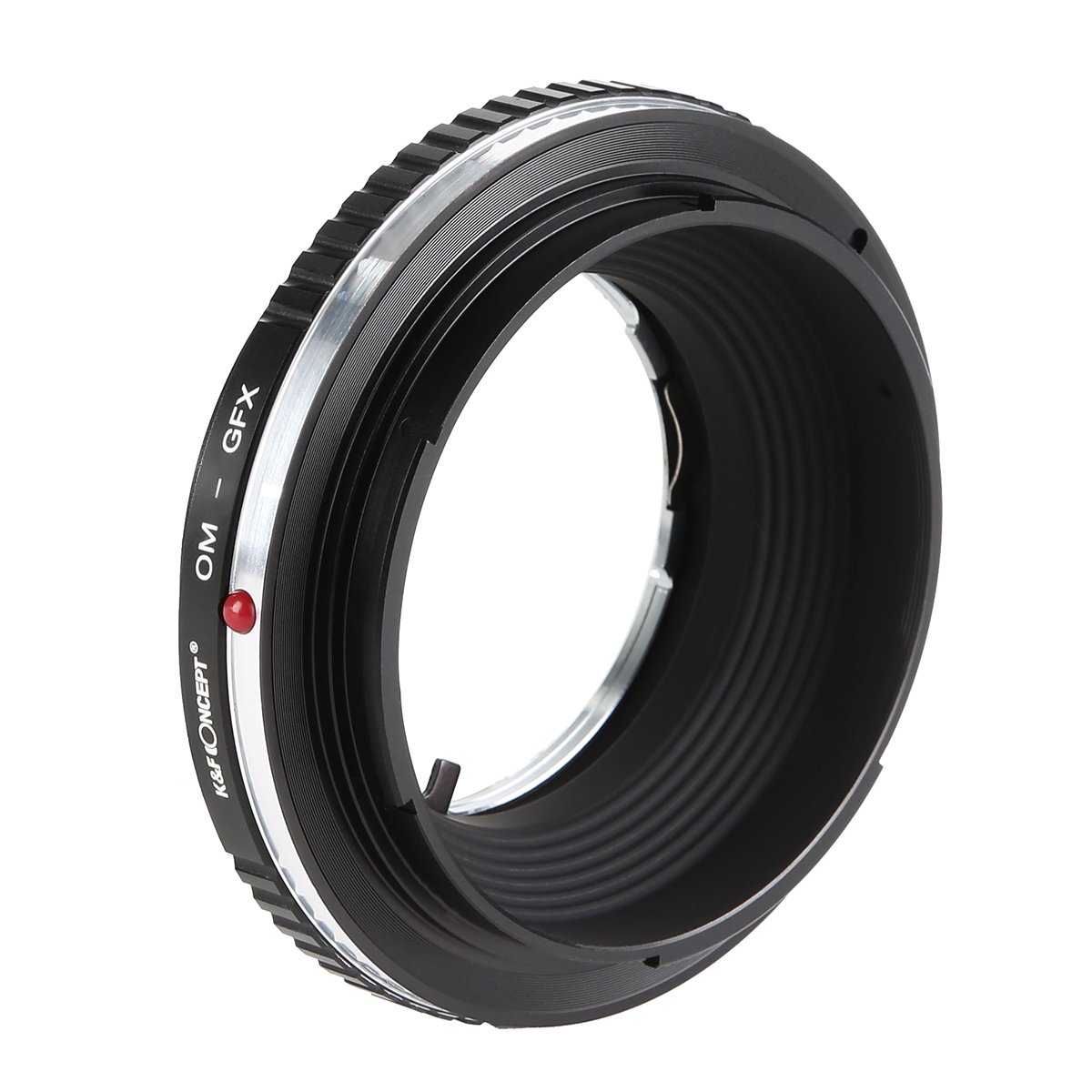 K&F CONCEPT OM-GFX Adattatore Anello Adattatore di Montaggio per l'Obiettivo di Compatibile con Compatibile con Olympus OM a Fotocamera Compatibile con Fujifilm GFX Serie