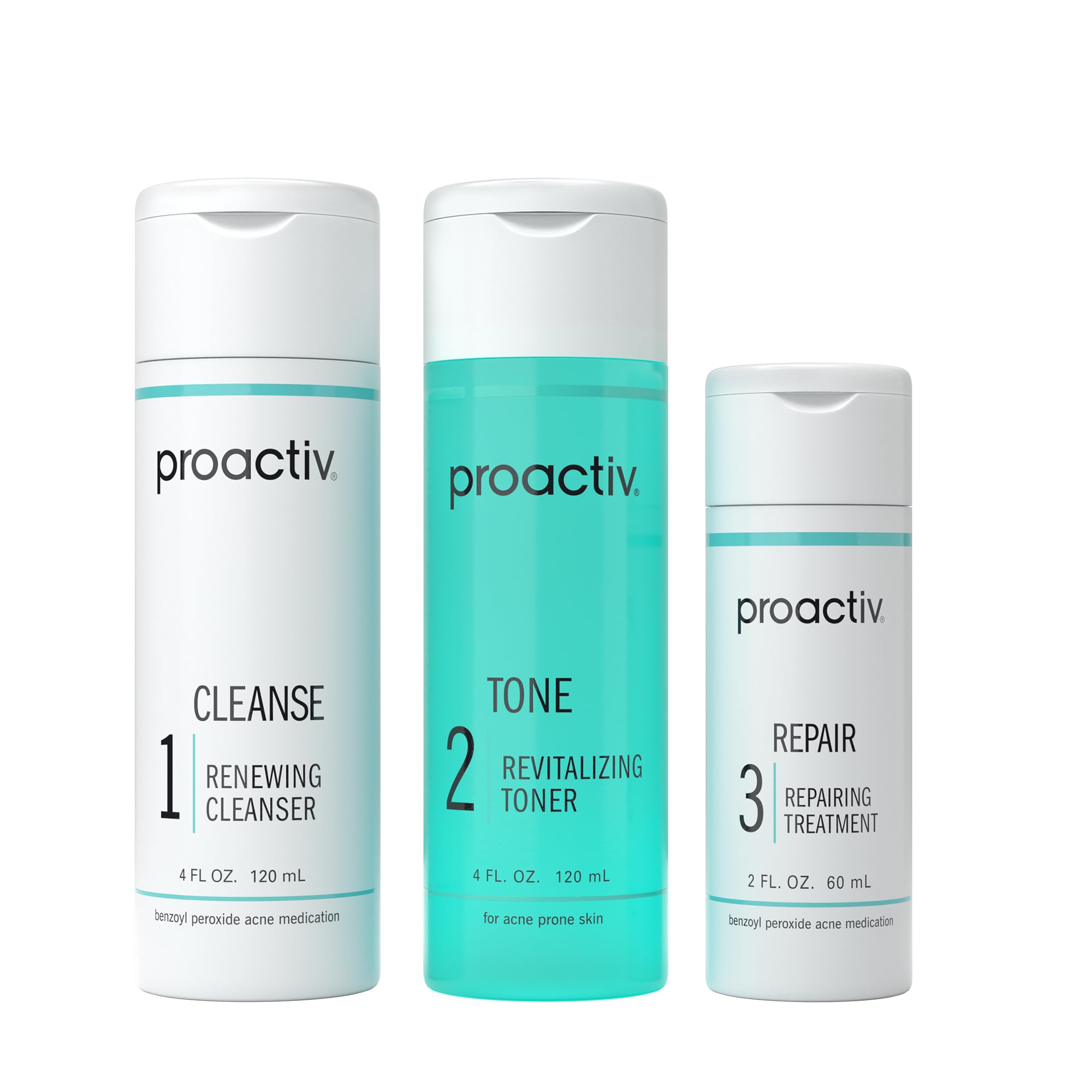 Proactiv 3-stepシンプルケア Amazon.com: Proactiv 3 Step Acne Treatment - Benzoyl Peroxide Face