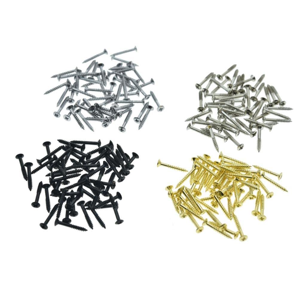 50pcs Guitar Humbucker Pickup Ring Mounting Screws Pickup Frame Surround Screws for Les Paul SG Nickel, 2.5mm x 18mm - Image 3