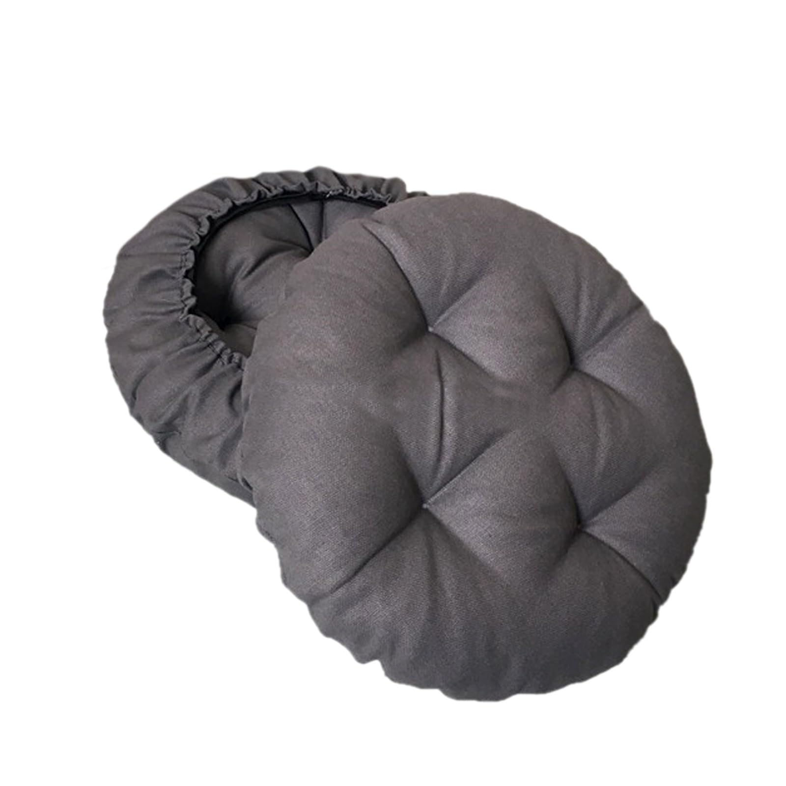 SVFOEBJM Round Chair Cushions With Elastic Bistro Chair Cushions Diameter 30/35/45cm Round Cushion Thick Comfy Office Chairs Seat Cushion(Gray,25cm)