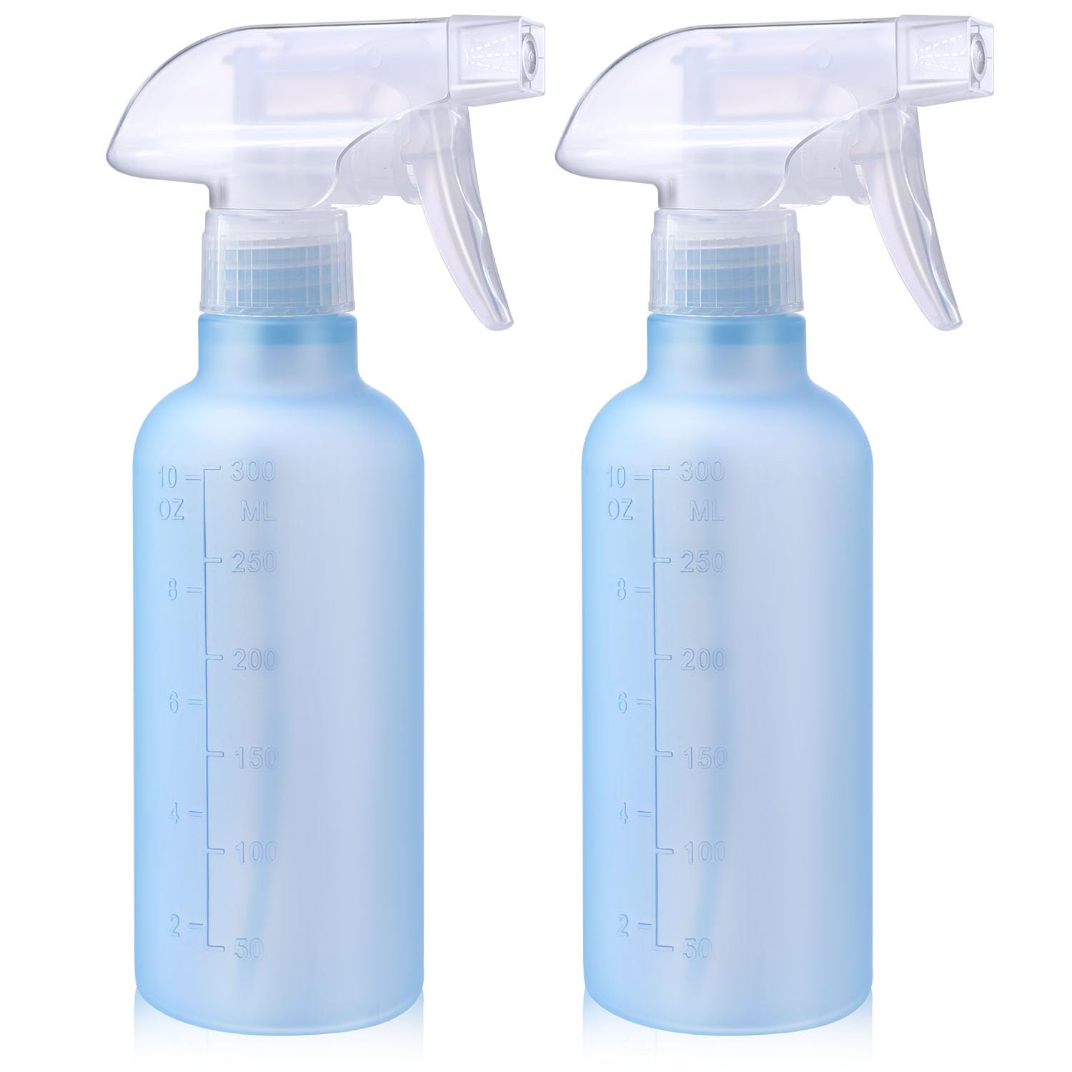VEXPLO Sprühflasche Klein, Sprühflasche Haare Pflanzen Reinigung Haustier, Einstellbarer Nebel/Strahl, BPA-freies Kunststoff Wassersprühflasche 300 ml 2er Pack