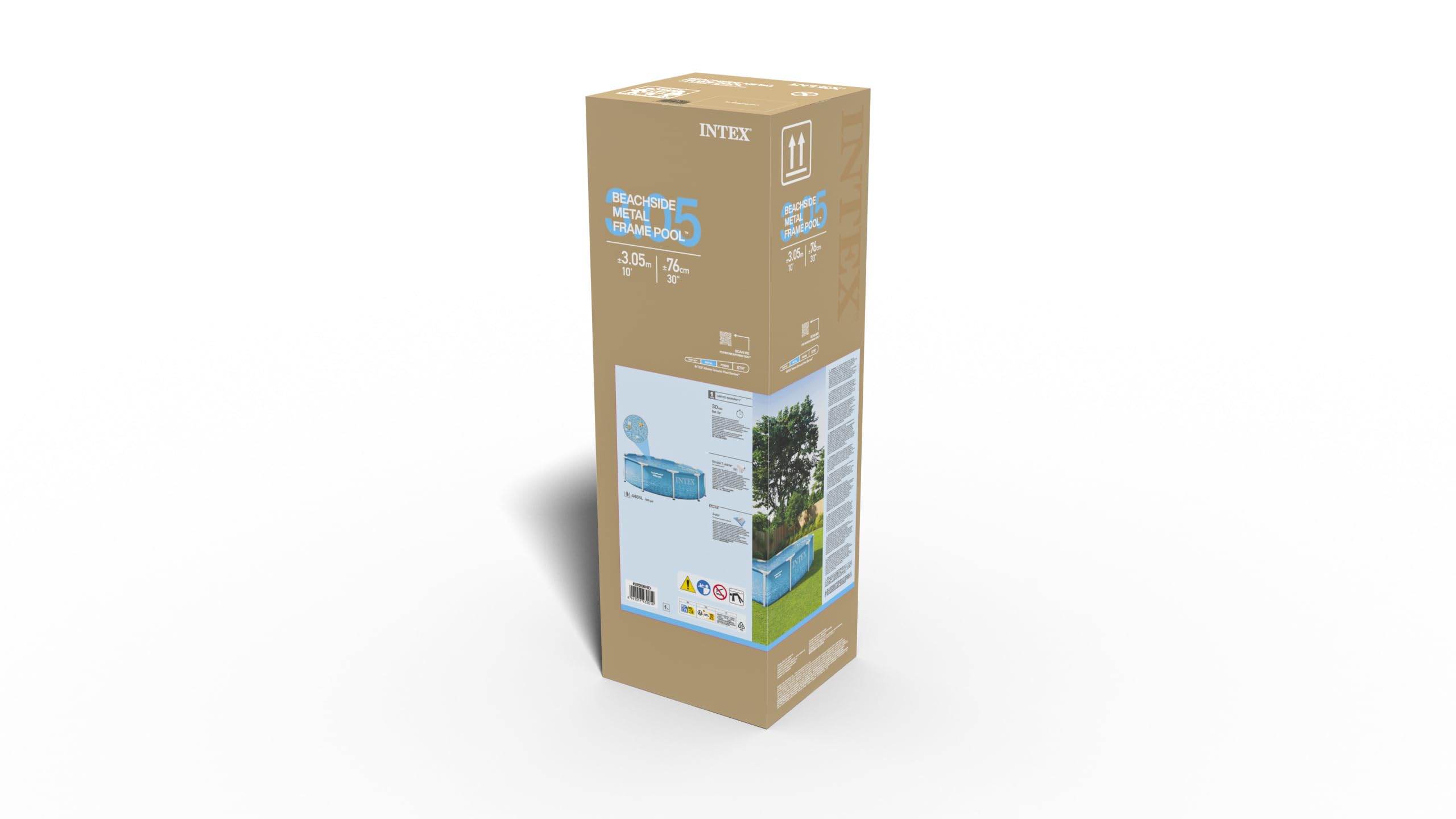 Intex 28206ND 3.05m x 76cm Beachside Metal Frame Pool (Pool only)