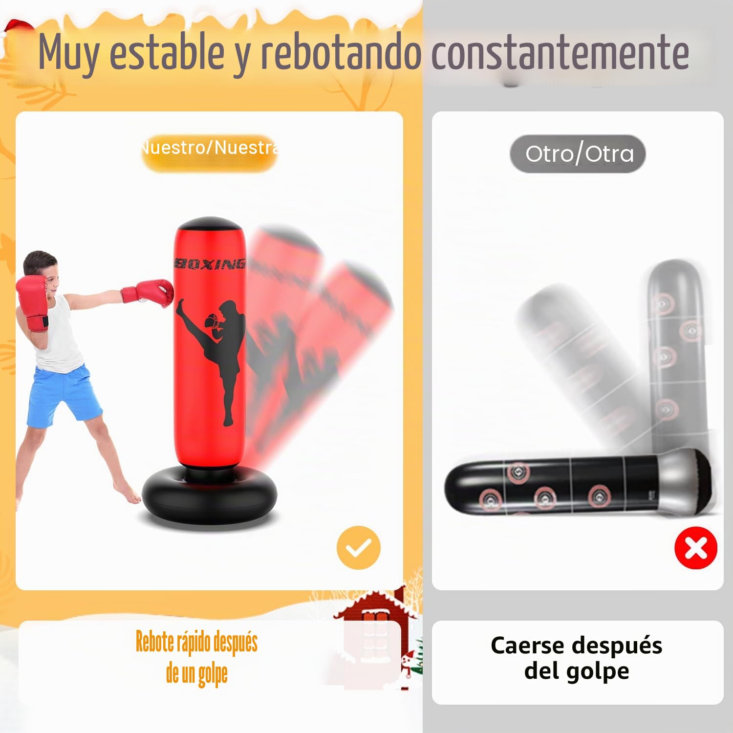 X XBEN Saco de Boxeo Niños de 3-14 Años, 170CM Saco de Boxeo de Pie Niños, Juego De Boxeo para Practicar Karate, Taekwondo, MMA, Regalo Ideal para Niños y Niñas