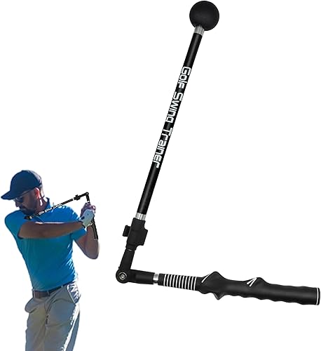 EUG-PRODUCTS Golf Swing Trainer Portable Golf Training Aid Adjustable to Improve Hinge, Forearm Rotation, Shoulder Turn Lightweight, Durable Golf