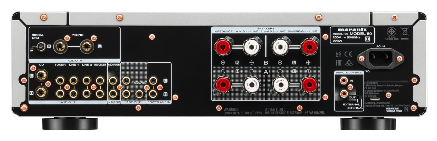 Marantz: Model 50 Stereo versterker - Zilver