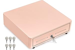 Volcora Mini Cash Drawer for Enhanced POS Efficiency in Pink