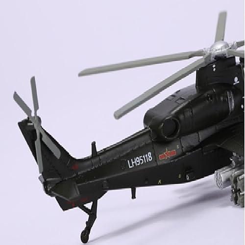 Miniatura 7 de 1100 Aleación China Armado WZ-10 Helicópteros Modelo de Aeronave Militar Modelo de Aeronave Simulación Aviación Ciencia Exposición Modelo