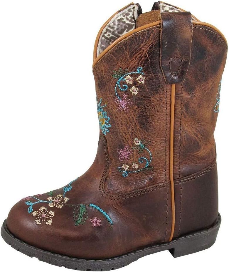 Smoky Mountain Girls Florence Zip Up Western Boots Brown