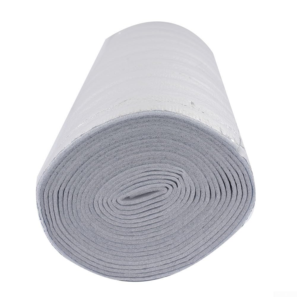Isolant Radiateur Aluminium 3 mm Réflecteur Chaleur Efficacité Énergétique Matériau épais pour Maison Hiver 50 cm x (60 cm-300 cm)