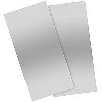 Vista 7 de 2 piezas de chapa de aluminio de 12 x 6 x 1/4 pulgadas, placa de aluminio plana 6061 T6 cubierta con película protectora, placa de metal rectangular