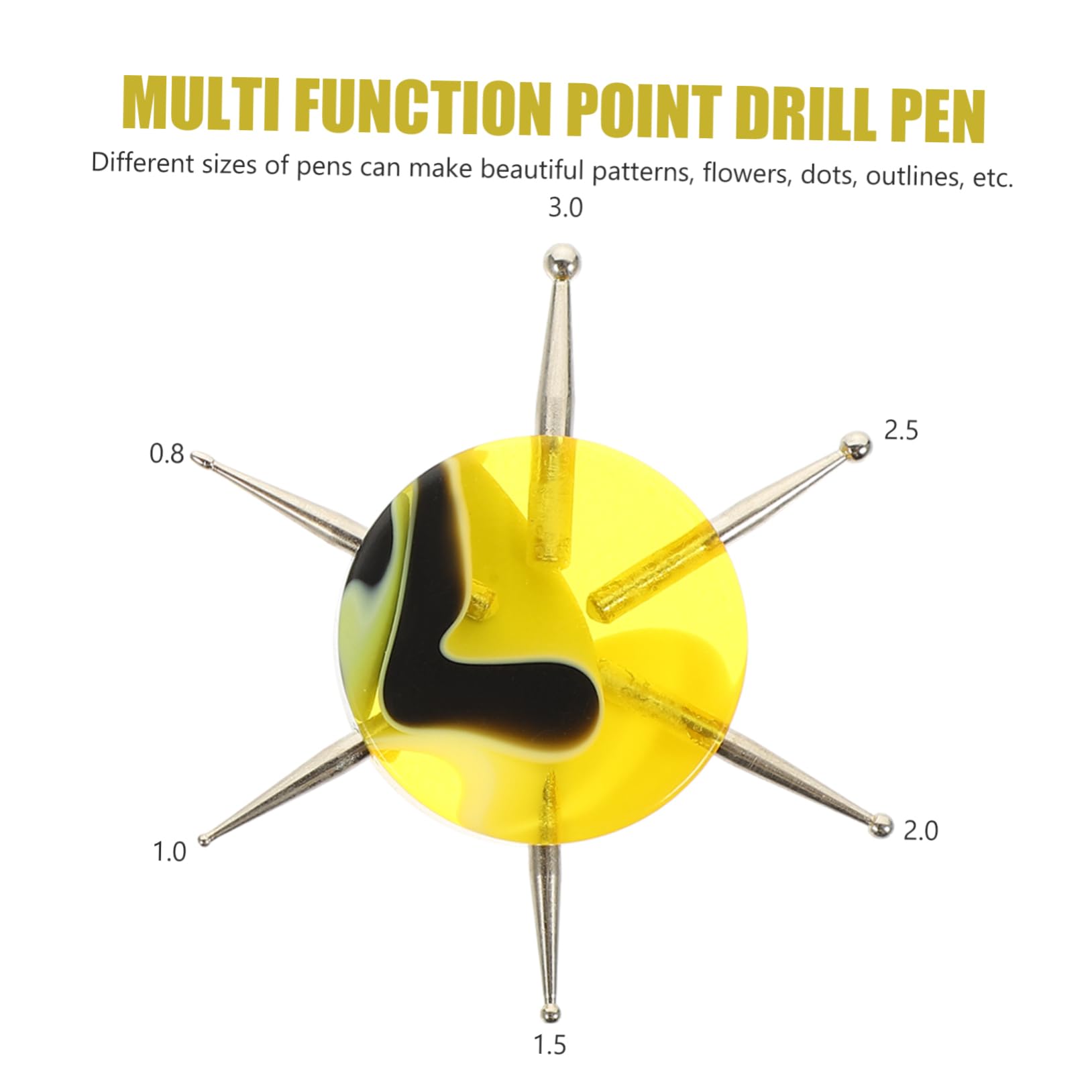 FRCOLOR 10 unidades de bolígrafo multipunto para uñas, accesorios de maquillaje, multiherramientas para uñas, lápices de gel para uñas, lápiz de uñas, manicura, lápiz de dibujo, herramienta de pintura