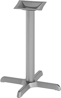 Flash Furniture 22x22 in Indoor/Outdoor Table Base, Silver
