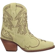 Dingo Womens Seein' Stars Suede Leather Casual Boots Ankle Mid Heel 2-3"