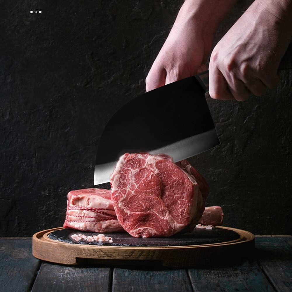 MAYiT Meat Cleaver Knife, 7 inch meat cleaver, meat cleaver, multi-function cooking tool for home and restaurant