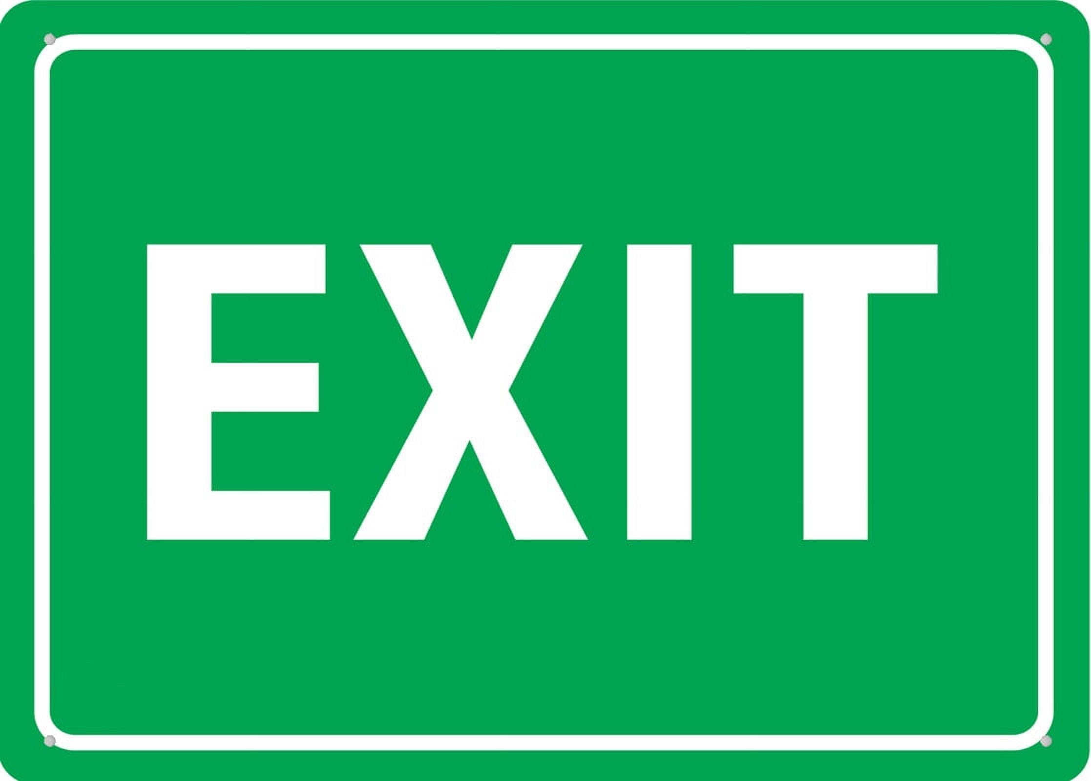 peiyeety Exit Tin Sign 8"x12" - Great for Garden & Yard Wall Decor