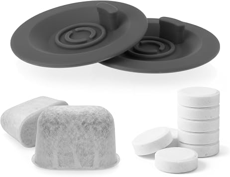 2 Backflush Cleaning Disc 54mm, 20 Cleaning Tablets, 2 Water Filters Compatible with Breville