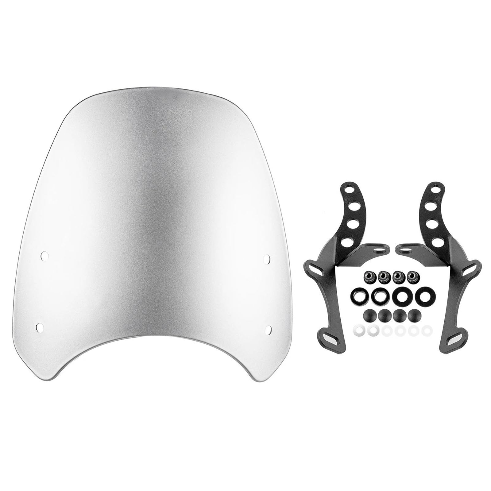 Parabrezza moto Accessori Moto Parabrezza Deflettore Zanzariera Per Kawasaki Per Eliminator 500 2024-2025(Style 1)
