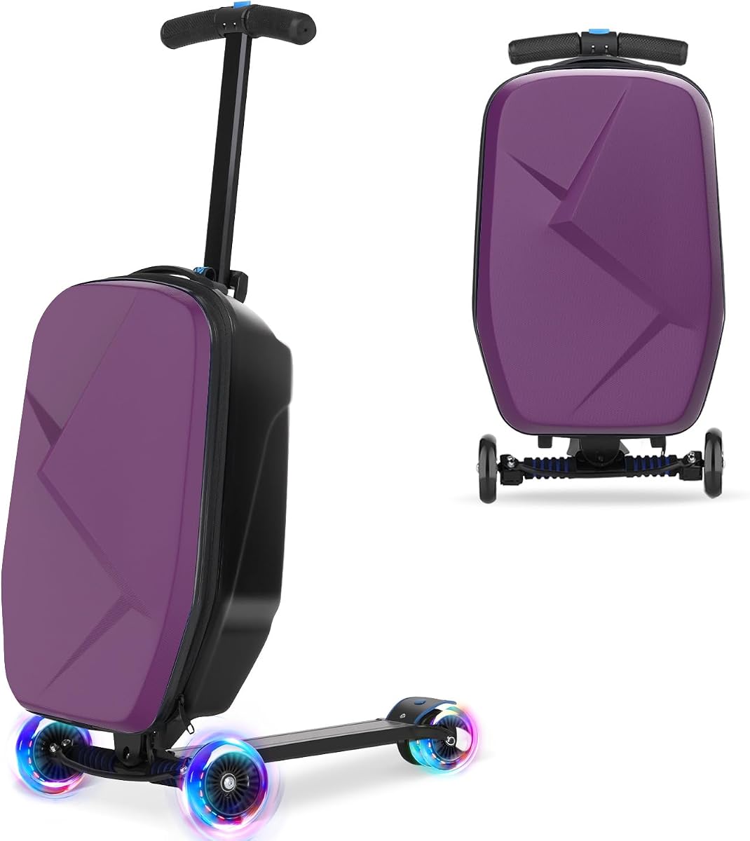 Scooter Luggage for Kids, Ride On Suitcase, Lightweight Foldable Luggage
