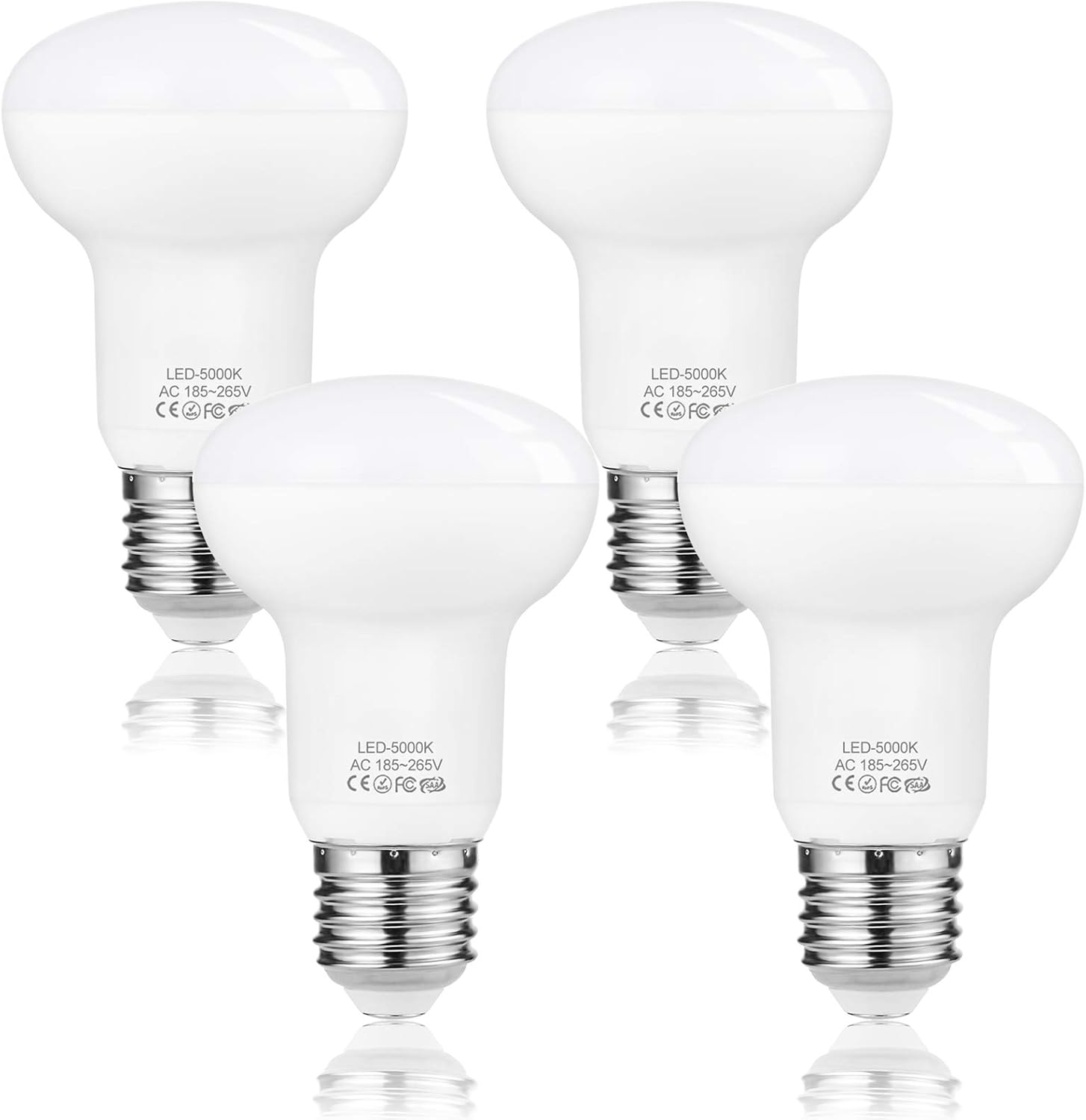 WELLHOME E27 LED Light Bulb 60W Replace, 7W Dimmable ES Edison Screw