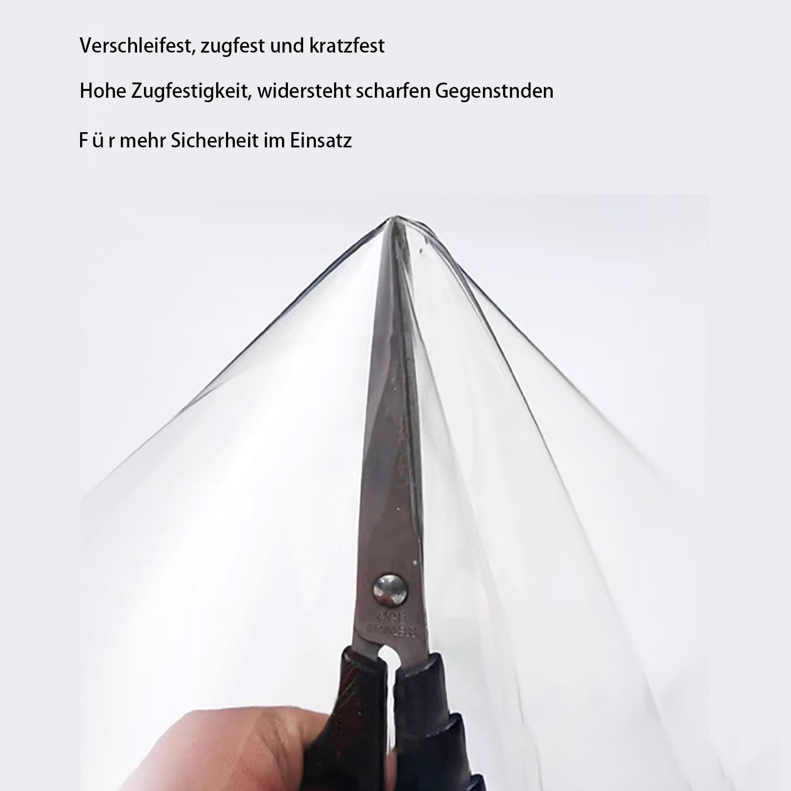 3 x 8 m de Lona Transparente Impermeable de PVC con Ojales, Impermeable.