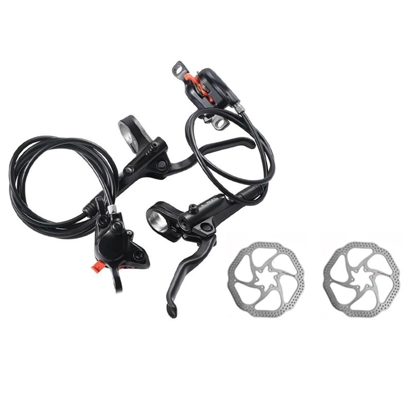 Brake Grips Motorbike Brake Levers Fit for Shimano MT200 MT201 M315 MTB Mountain Bike Hydraulic Disc Brakes 2 Piston 3 Finger Steel Lever BL-MT200(MT200 with HS1 2pcs)