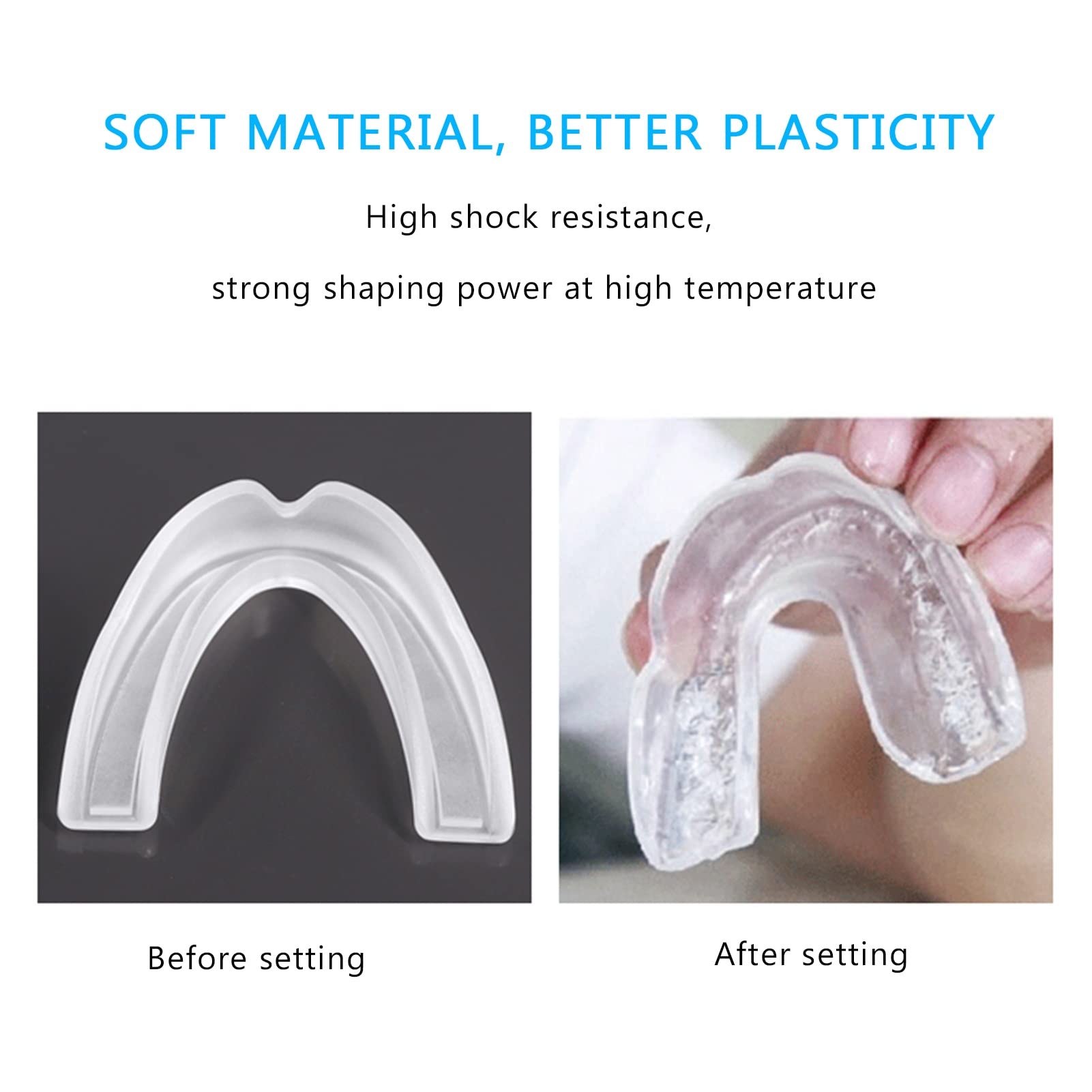 Paradenti Sportivo da 2 Pezzi Slim Fit Gum Shield, Paradenti Professionale per Rugby, Arti Marziali, Karate, Rugby, MMA, Boxe, Hockey, per Bambini Junior E Adulti