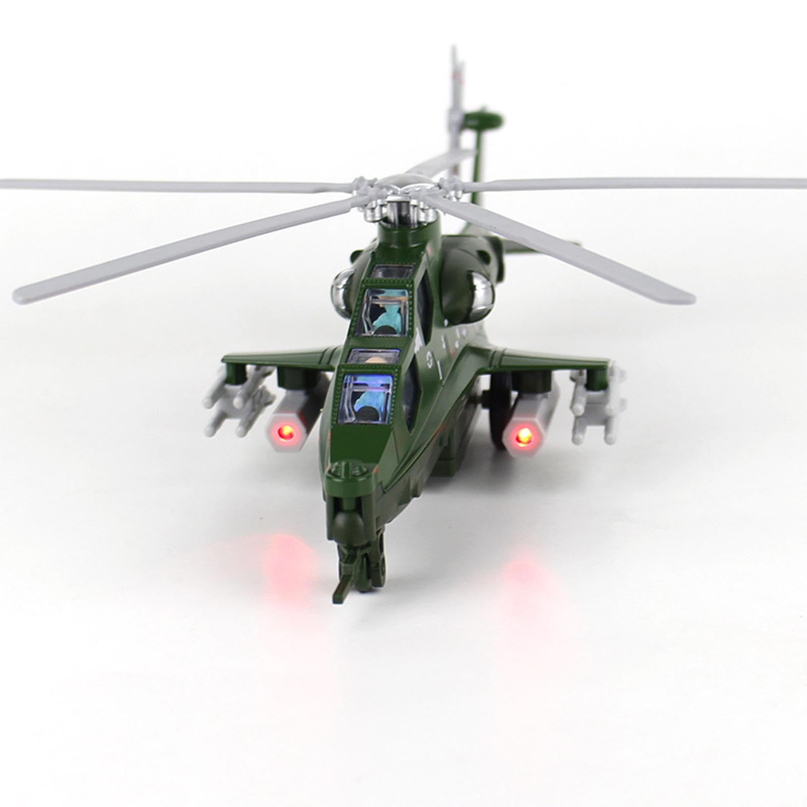 Sharplace de Juguete con Luces Y Sonidos para Juegos de Imitación, Exhibición de Escritorio, Avión de Juguete con Mecanismo de Retroceso, Avión de T, Verde