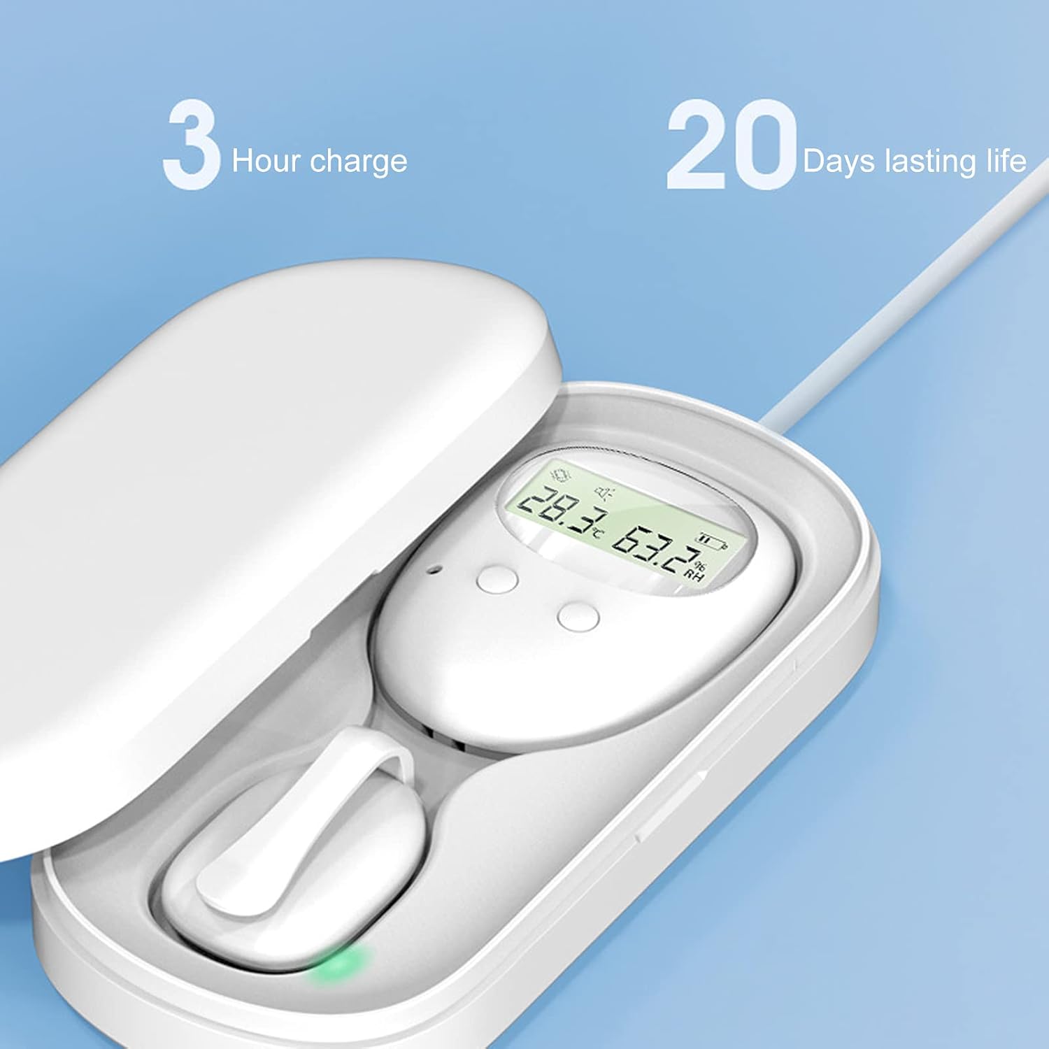 Wet-Stop Bedwetting Wireless USB Rechargeable Enuresis Alarm with Sound and Strong Vibration for Boys or Girls, Proven Solution for Bedwetters : Health & Household