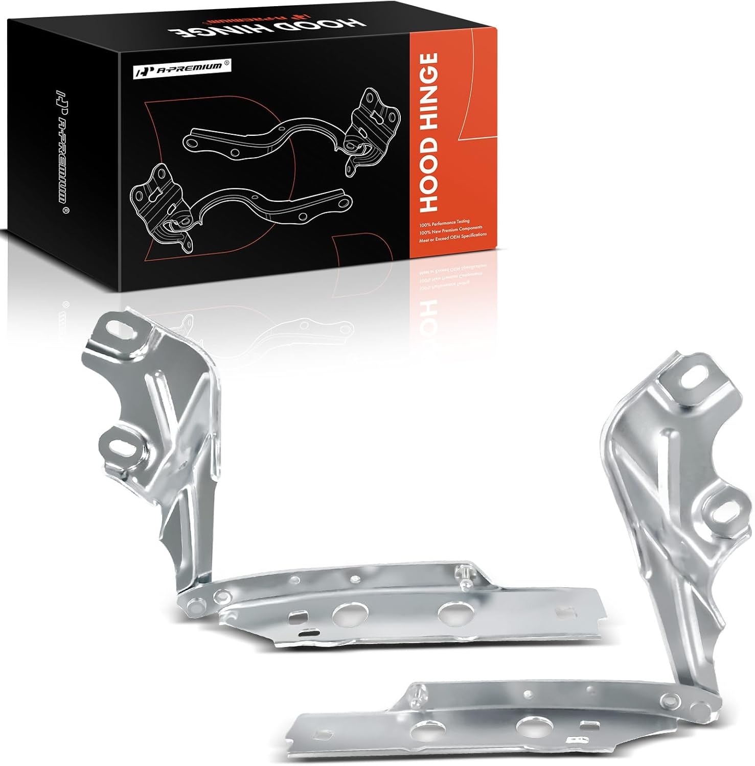 A-Premium Driver and Passenger Hood Hinges Compatible with Audi A6/A6 Quattro/A7 Quattro 2012-2018, RS7 2014-2018, S6/S7 2013-2018, Set of 2 Front Left and Right Side Hood Hinges