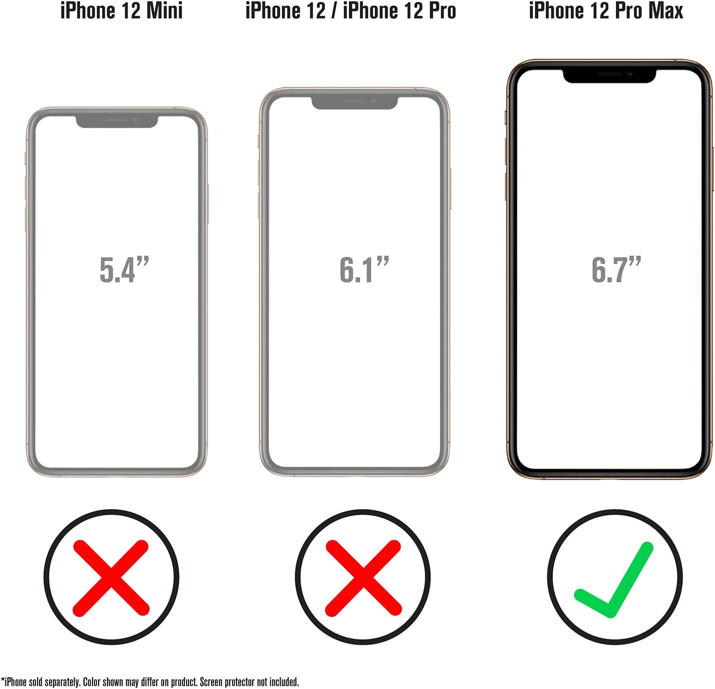 Catalyst Vibe Series Case Designed for iPhone 12 Pro Max, Patented Rotating Mute Switch, 10ft Drop Proof, Compatible with MagSafe, Crux Accessories Attachment System Army Green