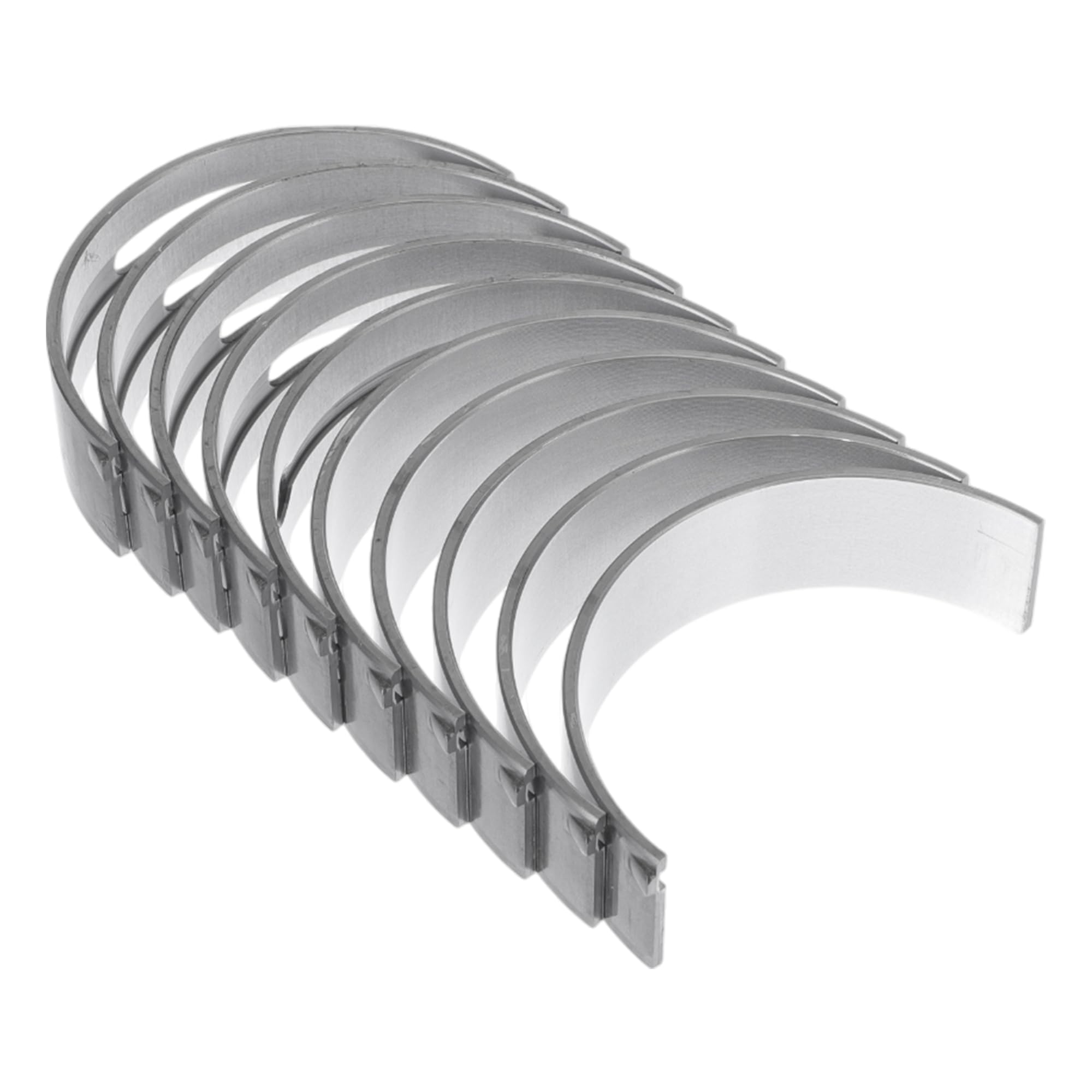 A ABSOPRO Main Bearing Set No.ME200022 for Mitsubishi L200 1992-1999 Engine Crankshaft Main Bearing Metal Silver Tone 10 Pcs