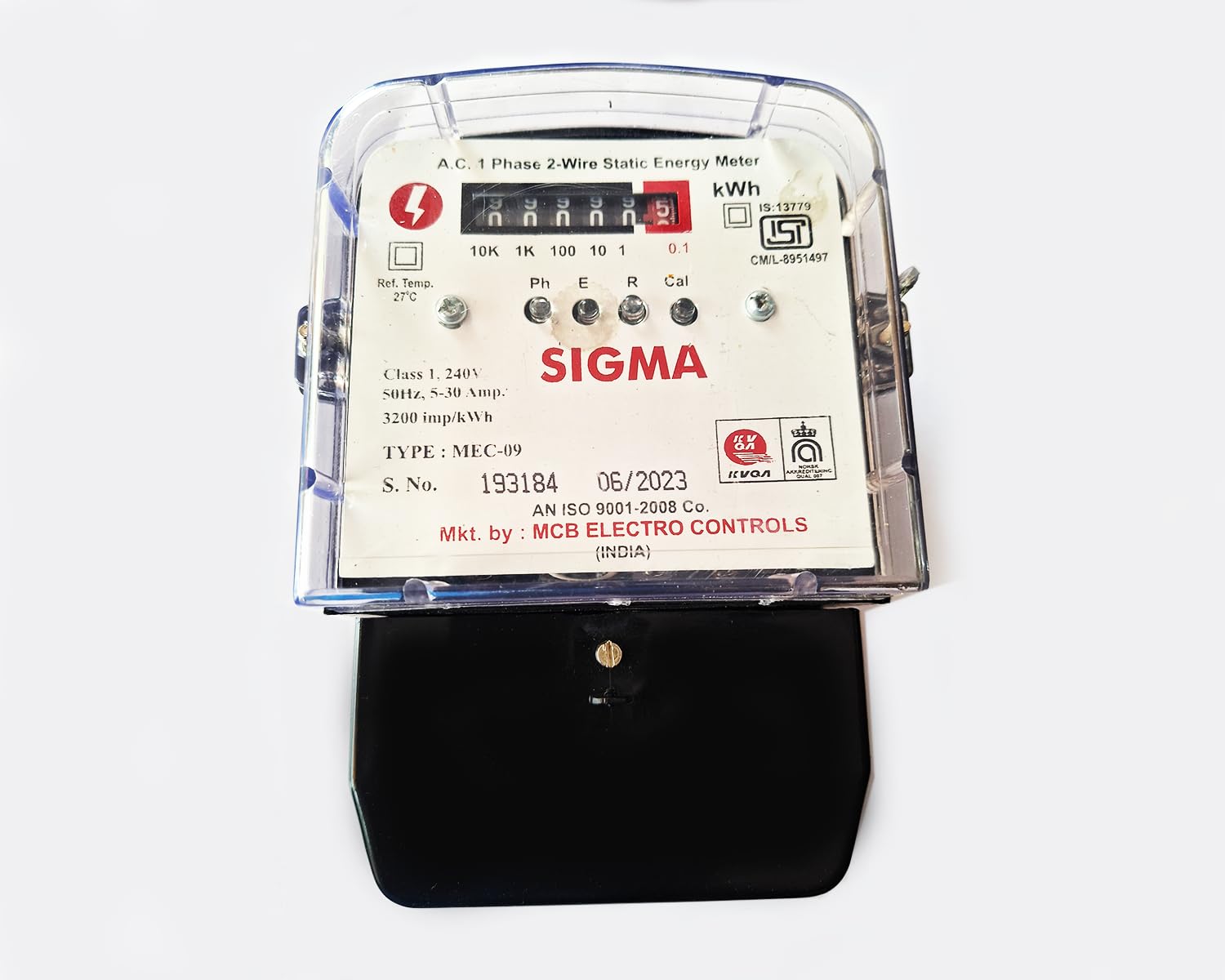 Ganga Traders Single Phase AC Sub Meter 2 Wire Electrical Energy KWH Meter Black (ISI Mark) AC 240V 50Hz (B0CDRFBJ34) Amazon Price History, Amazon Price Tracker
