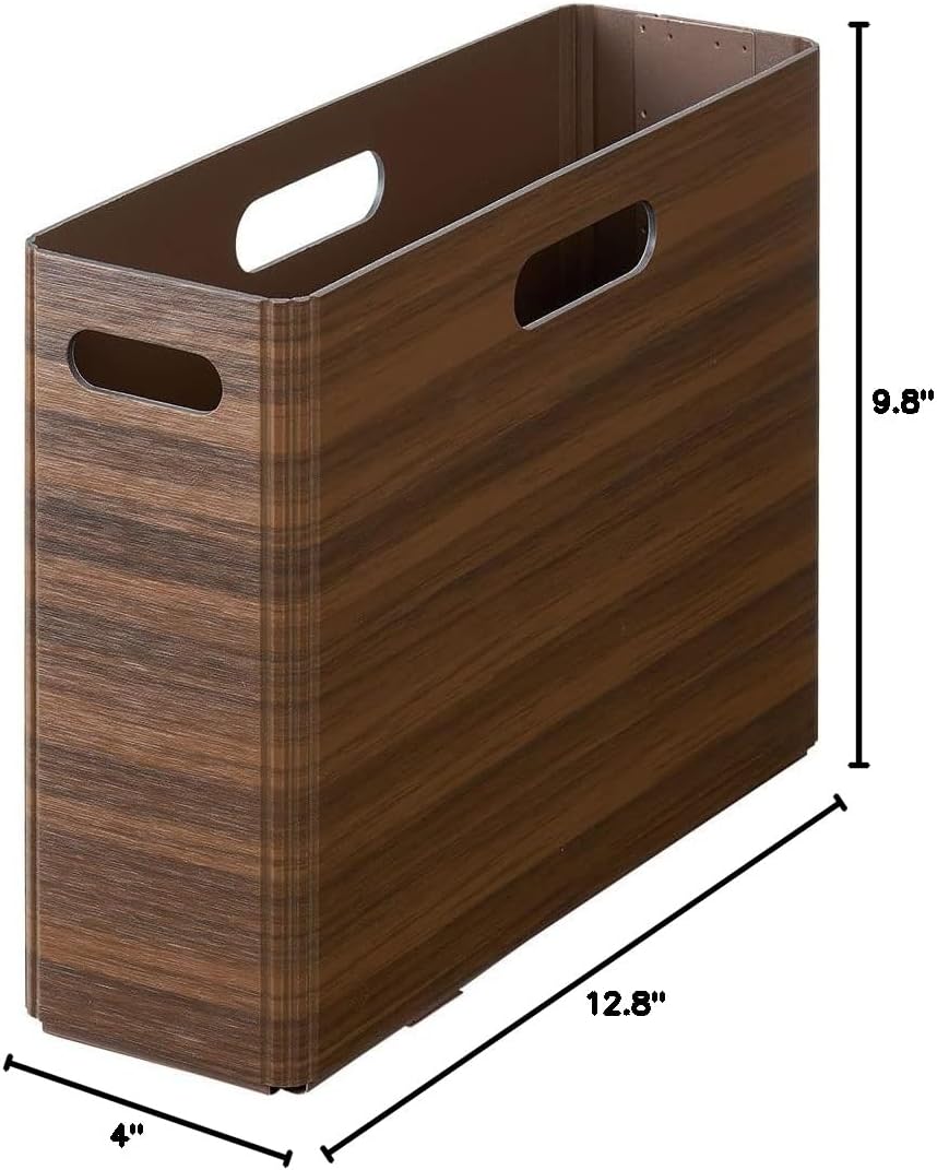 Kingjim KW4033 Hula Storage Box, Keni, Box File, A4 Horizontal, Brown
