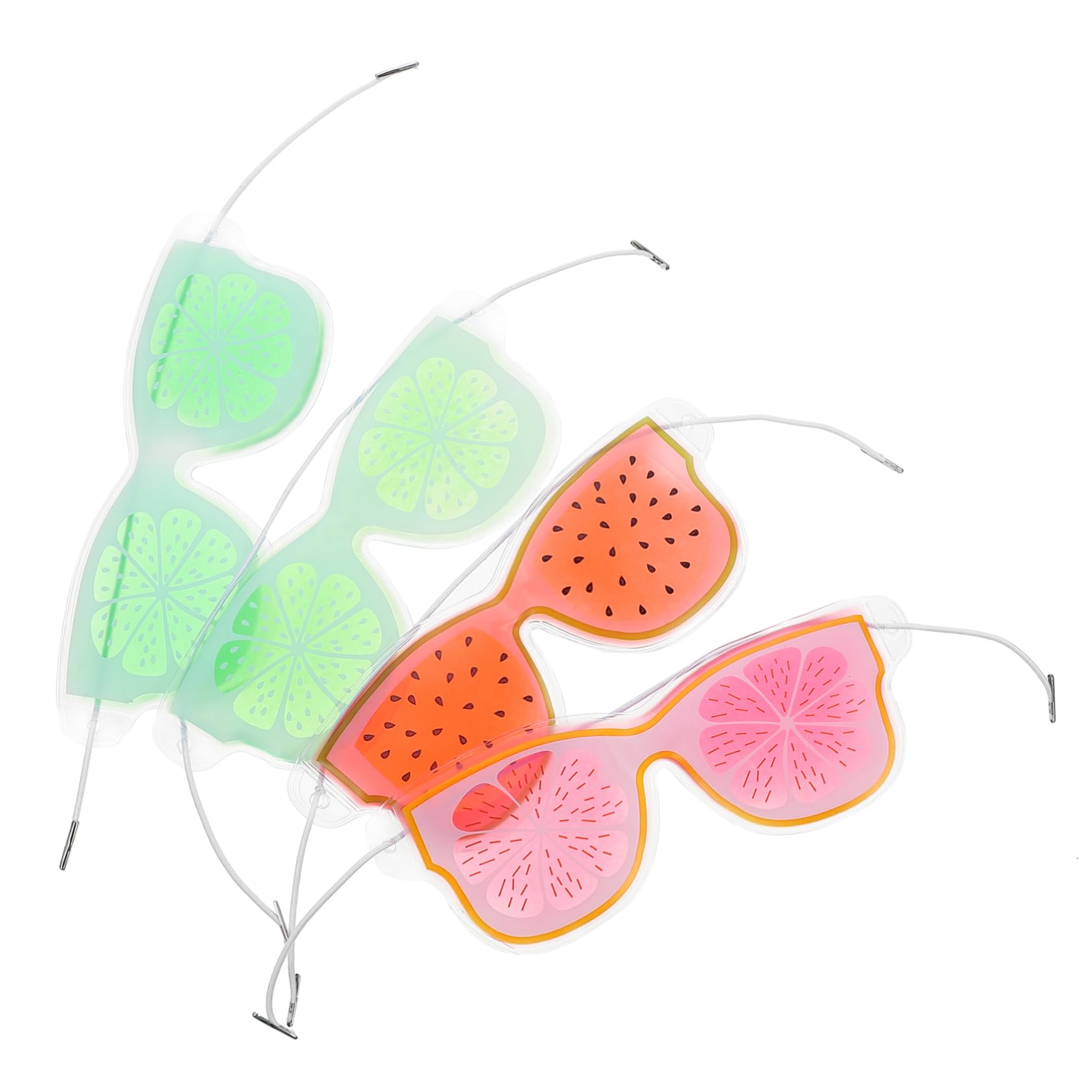 BIUDECO Cooling Eye Mask for Boys and Girls 4pcs Gel Ice Eye Pads Reusable Shading and Relaxing for Nap Time