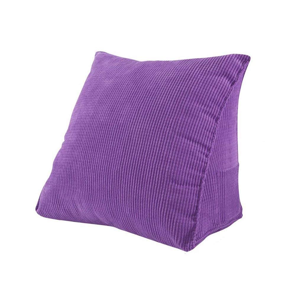 Coussin triangulaire pour lit contre le mal de dos et dossier de canapé ferme