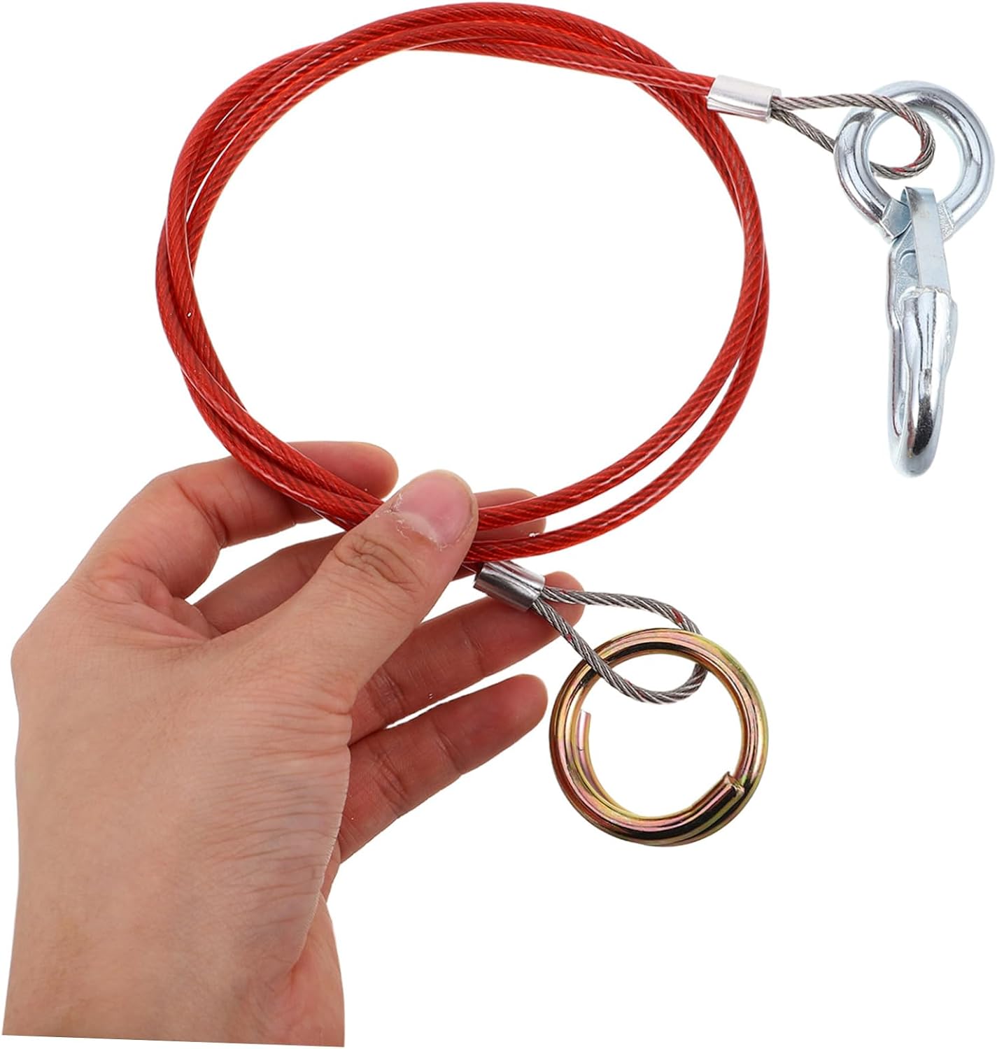 Heavy-Duty Towing Rope Stainless Steel Breakaway Cable for Cars and Rvs Trailer Safety Equipment for Secure Towing and Performance