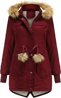 Womens Winter Thicken Puffer Coat Mid~Long Parka Jacket With Fur Hood Pocket Lig - Compare price