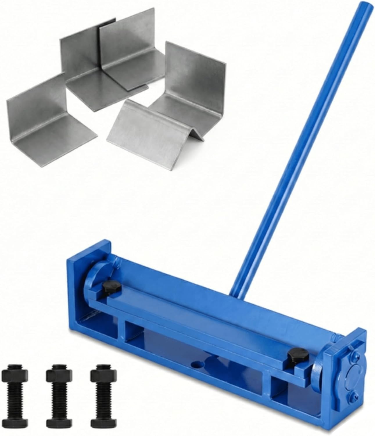 MXBAOHENG 7.87'' Steel Bending Brake, 0-90 Degrees Manual Sheet Metal Bender, Mini Brake Bender, Metal Bending Tool for Thin Iron, Stainless Steel, Aluminum, Copper Plates (200mm)