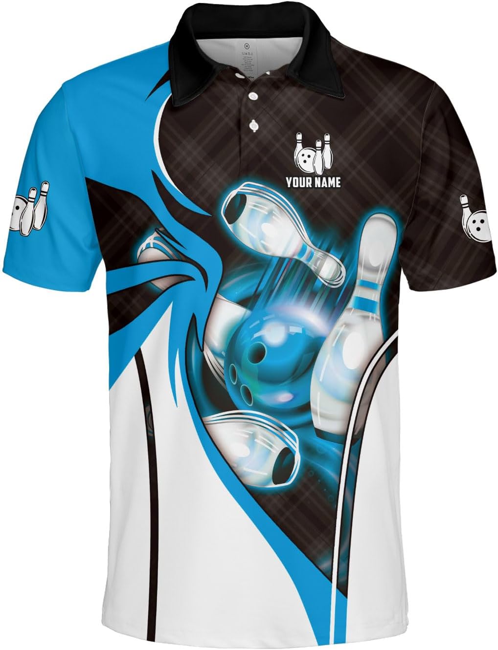 Custom Bowling Polo Shirt Personalized 3D Team Name Bowling Shirts for Men Women Jersey Unisex Bowler Short Sleeve Gift Tee