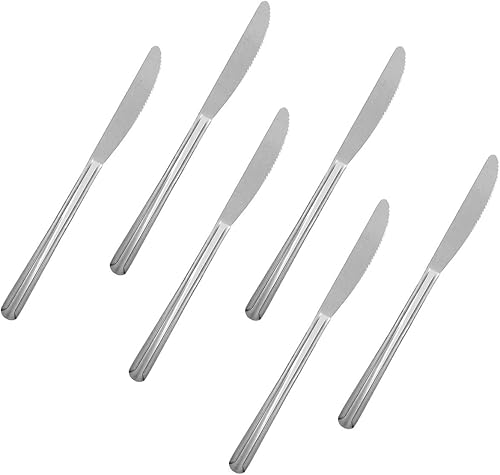 Domi - Cubertería de acero inoxidable pulido (6 unidades)