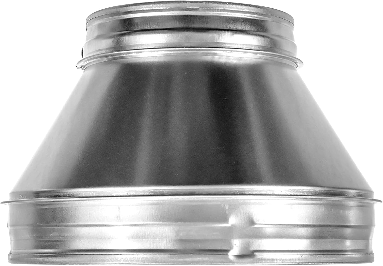 Repa Market 10" to 6" Inch Duct Reducer/Increaser – Galvanized Steel Vent Pipe Adapter HVAC & Dryer Vent Systems – Round Metal Coupling Connector for Exhaust Fans, Bathroom Ventilation, Kitchen Hoods